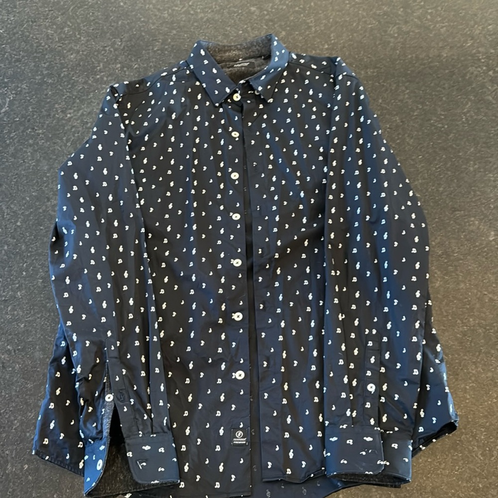 Men’s 7 diamonds premium dress shirt size large slim fit
